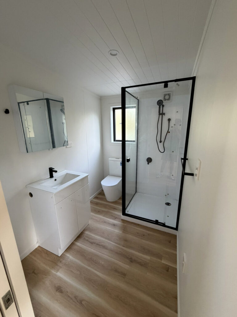Tiny Home shower and toilet